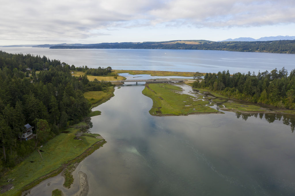 Kilisut Harbor Restoration Project, northern approach at high tide