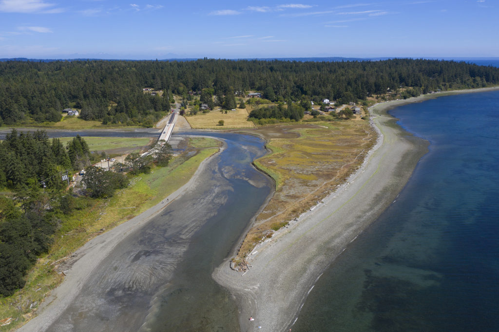 Kilisut Harbor Restoration Project, southern approach at low tide